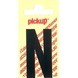 Pickup plakletter n 60 mm zwart