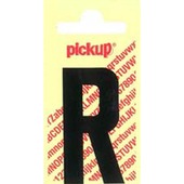 Pickup plakletter r 90 mm zwart