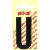 Pickup plakletter u 90 mm zwart