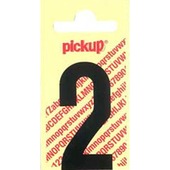 Chiffre adhésif 2 Pickup 90 mm noir