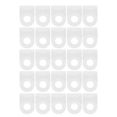 Curseur tringle Subtile blanc 20 pièces