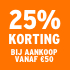O_25% vanaf €50