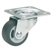 Roulette pivotante TPE avec plateau 25 mm max. 15 kg