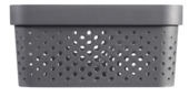 Boîte de rangement Curver Infinity dots anthracite 11L