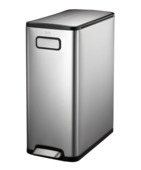 EKO pedaalemmer Ecofly 45L mat inox