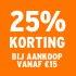O_25% Vanaf €15