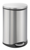 EKO pedaalemmer Shell Bin 50L mat inox