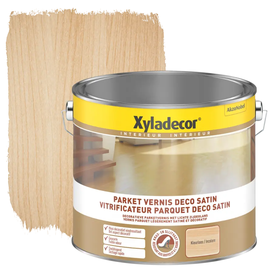 Vitrificateur parquet déco Xyladecor satin 2,5 L incolore