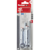 fischer hulsanker TA M12 S/25 met bout elektrolytisch verzinkt 2 stuks