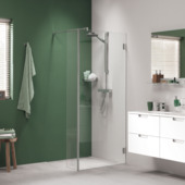 Paroi de douche A1 Sealskin I Am 138+30x200 cm translucide/chromé