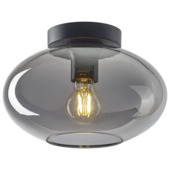 Plafonnier GAMMA Vetro verre fumé 17xØ26 cm