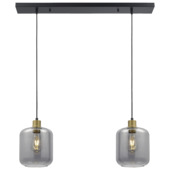 GAMMA hanglamp Lusso rookglas 73,5xØ18 cm