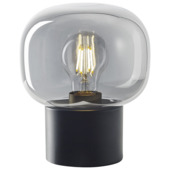 Lampe de table GAMMA Lille verre fumé