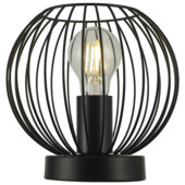 GAMMA tafellamp Nikki zwart 18,3xØ18,5 cm