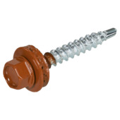 Vis plaque profilée 4,9x35 mm rouge 50 pièces