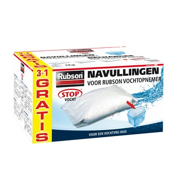 Rubson AERO 360° Lot de 2 Absorbeurs dhumiditéPure Coloris Blanc Incluant 1 Recharge Chacun