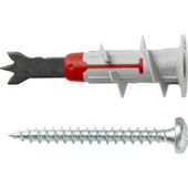 fischer gipsplaatplug DuoBlade S PH met bolkopschroef 6 stuks