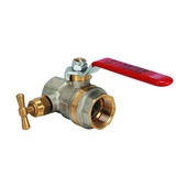 Van Marcke bolkraan lange hendel met ontluchter volle doorlaat 1/2"F x 1/2"F 40 bar