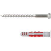 Fischer duoseal bolkopschroef A2 RVS 6x38 mm 4 stuks