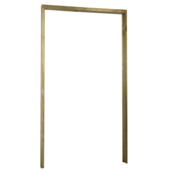 Cadre porte de jardin avec battée pin raboté