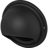 Sanivesk overdrukrooster dampkap bol inox zwart Ø125 mm