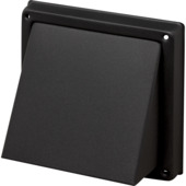 Grille de surpression avec clapet Sanivesk inox noir Ø 125 mm