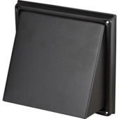 Grille de surpression avec clapet Sanivesk inox noir Ø 150 mm
