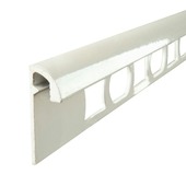 Tegelstrip Metaal Rond Wit 6 mm 270 cm