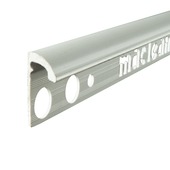 Tegelstrip Kunststof Rond Zilver/Grijs 10 mm 270 cm