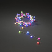 Guirlande lumineuse LED 90 étoiles multicolores