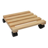 Handson houten plantentrolley 30x30 cm max. 60 kg