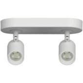 Opbouwspot 2-lichts 2x5W 345 Lm wit