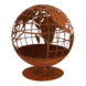 Brasero globe terrestre 