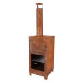 Terraskachel + pizzaoven roest