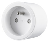 Prise connectée 16A Qnect avec compteur de consommation blanc