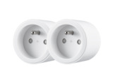 Prise connectée duo Qnect mini 16A blanc