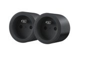 Prise connectée duo Qnect 16A noir