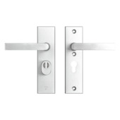 AXA veiligheidsbeslag Edge achterdeur aluminium kortschild met SKG 3-sterren 52 mm