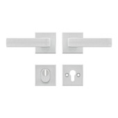 Quincaillerie de sécurité pour porte arrière AXA Edge rosace aluminium SKG 3 étoiles