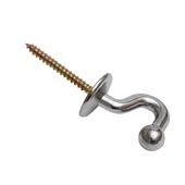 Intensions embrassehaak klein chroom 25 mm 2 st