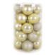 Boules de Noël Christmas Goods en plastique champagne 25 pièces