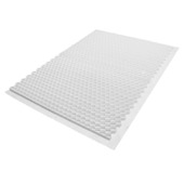 Double plaque stabilisatrice pour gravier 160x120x3 cm blanc