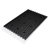 Grindrooster Nidagravel zwart kunststof met worteldoek 120x80 cm, dikte 3cm