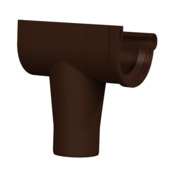 Martens goot uitloop rechts met rubberafdichting bruin 125 mm