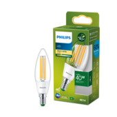 Ampoule flamme LED Philips Green Label 40W E14 non dimmable 2700K