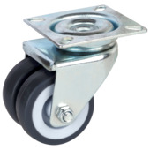 Roulette pivotante TPE à platine Ø50 mm max. 80 kg