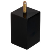 Pied de meuble Duraline bois fsc 5x5x8 cm noir