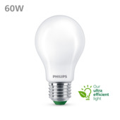 Ampoule poire dépolie LED Philips green label E27 4 W 840 lm 2700K