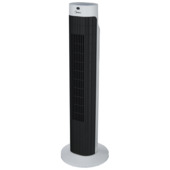 Ventilateur colonne Handson Canberra 24x76 cm + minuterie blanc/ noir