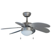 Handson plafondventilator Verona 75 cm zilvergrijs